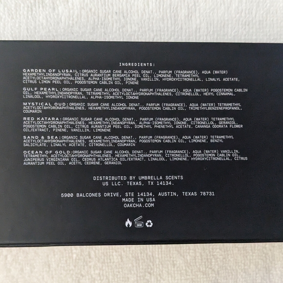 Okcha Perfume Sample Set. Six trial size vials 2 ml ea. SOLD OUT ONLINE! - Picture 6 of 6